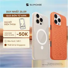 Ốp lưng cho iPhone 16 Pro Max / 16 Pro / 16 Plus / 16 SLIMCASE - Không ố vàng, siêu mỏng, hỗ trợ sạc không dây