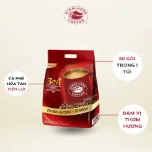 Cà Phê Sữa Hòa Tan Highlands Coffee 3in1 Bịch 50 Gói x 17g