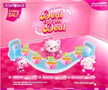 AEONESHOP Mega Sale Tháng 3/2026: 10 Ngày Siêu Sale – X8 Điểm WAON – Giảm 10% – Tặng Quà Cocoon – Freeship Toàn Sàn