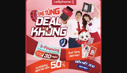 CellphoneS Flash Sale Back To School – Giảm Sâu 50%++