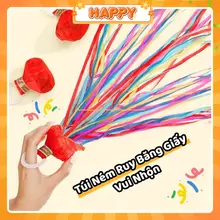 Đồ Chơi Ném Ruy Băng Giấy – Túi Giấy Tung Bay Trang Trí Tiệc Cưới, Kỷ Yếu, Tốt Nghiệp, Sinh Nhật – HAPPY DECOR