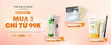 The Face Shop Tháng 3 – Mua 10 Tặng 14 Mặt Nạ, Sữa Rửa Mặt Mua 1 Tặng 2, Kem Chống Nắng Mua 1 Tặng 1, Yehwadam Từ 249K + Mã Giảm 5%