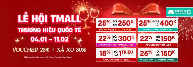 Lazada Lễ Hội Thương Hiệu Quốc Tế 2026: Giảm Đến 88% - Freeship 0Đ - Giao Hàng 7 Ngày