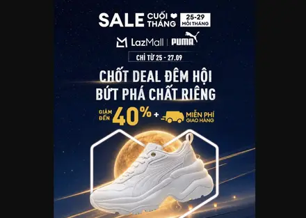 PUMA Sale Cuối Tháng 9 trên Lazada – Giảm Đến 40%