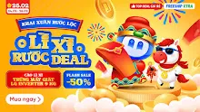 Tiki Khai Xuân Rước Lộc 2026: Flash Sale 50% - Cào Lì Xì Trúng Máy Giặt LG - Freeship Xtra