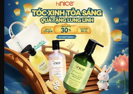 hiNICE Tháng 9 – Mua 400K Tặng Quà Chăm Tóc