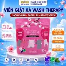 [TÚI 10 VIÊN] Viên Giặt Xả Wash Therapy Nội Địa Hàn Quốc Đậm Đặc, Thơm Lâu, Giữ Màu Quần Áo