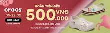 Crocs Lì Xì Tết Bính Ngọ 2026: Hoàn Đến 500K - Sắm Dép Giày Xúng Xính Đón Xuân