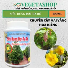 [ Rẻ ] PHÂN BÓN SIÊU BUNG ĐỌT RA RỄ MAI VÀNG-HOA KIỂNG 100ml- VEGETASHOP - Phân Bón Cuốc Vàng -Nảy Chồi Xanh Lá - NPK