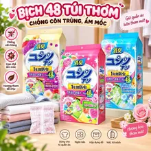 Bịch 48 túi thơm để tủ quần áo chống côn trùng, ẩm mốc, chống ẩm tiện dụng