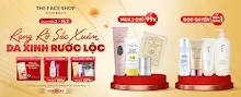The Face Shop Khai Xuân Đón Lộc 2026: Mua 10 Tặng 14 - Mua 1 Tặng 1 - Giảm 5%