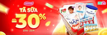 Con Cưng – Ưu Đãi Tã & Sữa Giảm Đến 30%