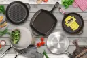 So sánh các loại chảo chống dính phổ biến: gang, vân đá, inox, ceramic