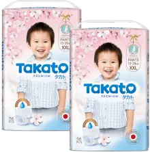 Combo 2 Tã quần Takato siêu mềm mại (XXL, 56 miếng)